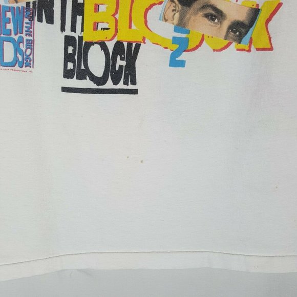 Vtg 80s New Kids On The Block T-Shirt L NKOTB - Picture 9 of 12